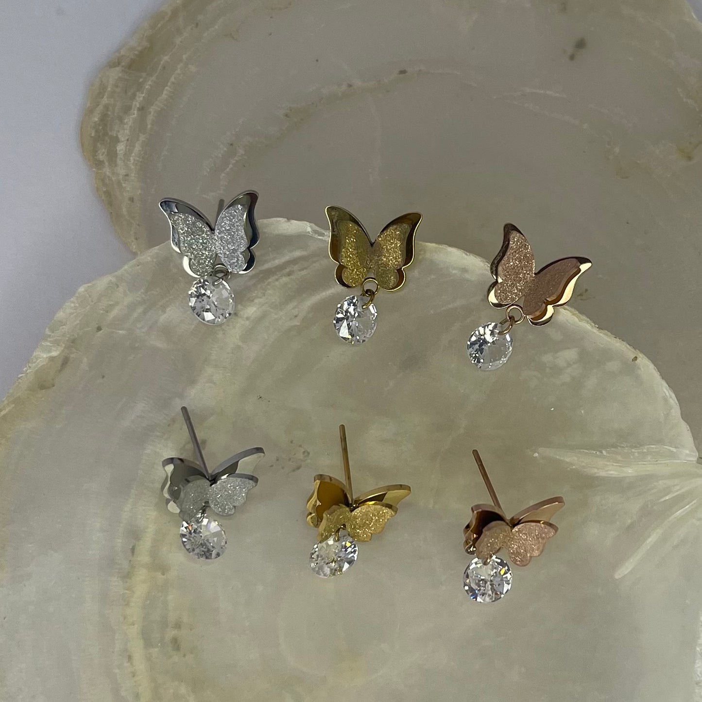 Schmetterlings-Ohrringe AAEA180115-117