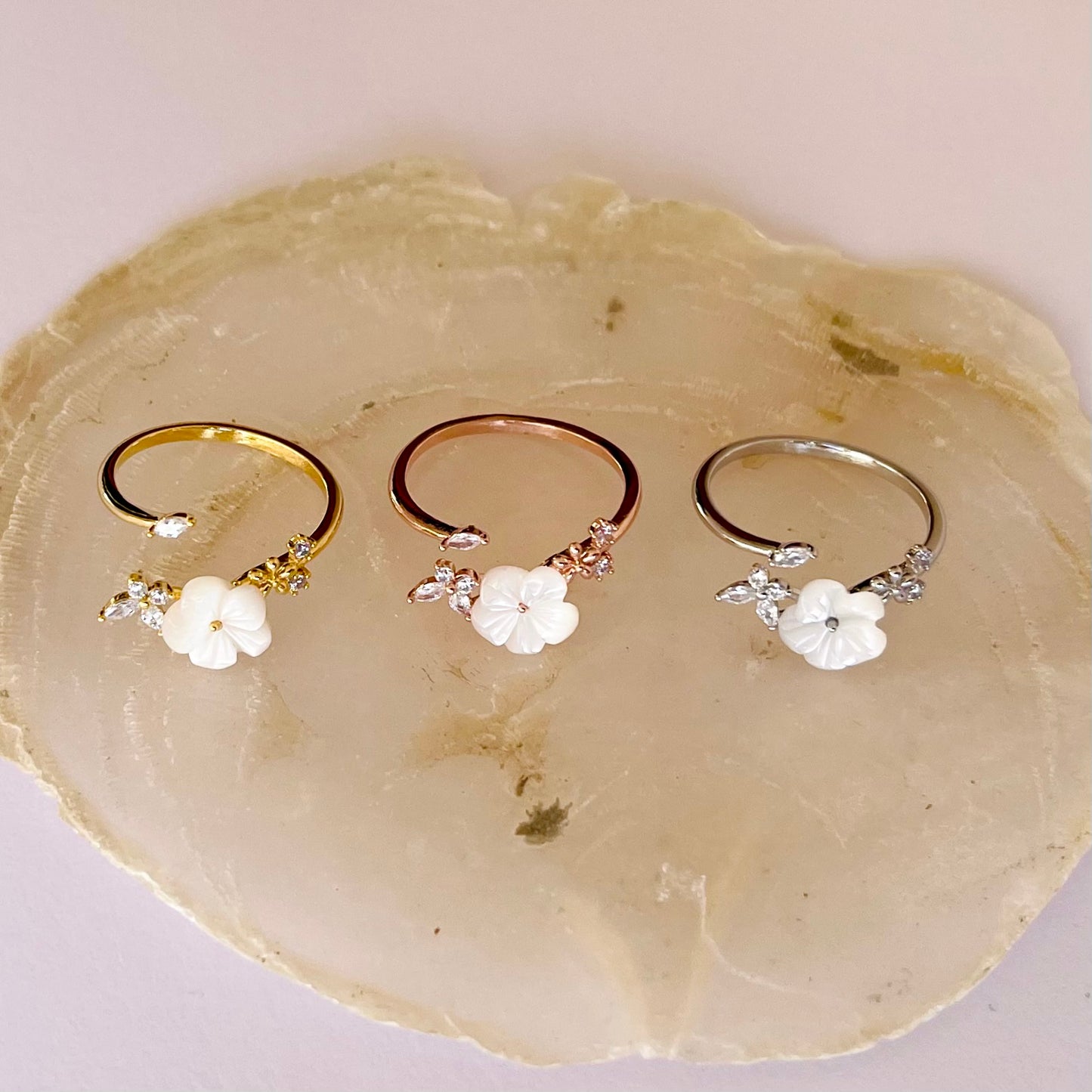 Spiral Flower Ring NJJR1007