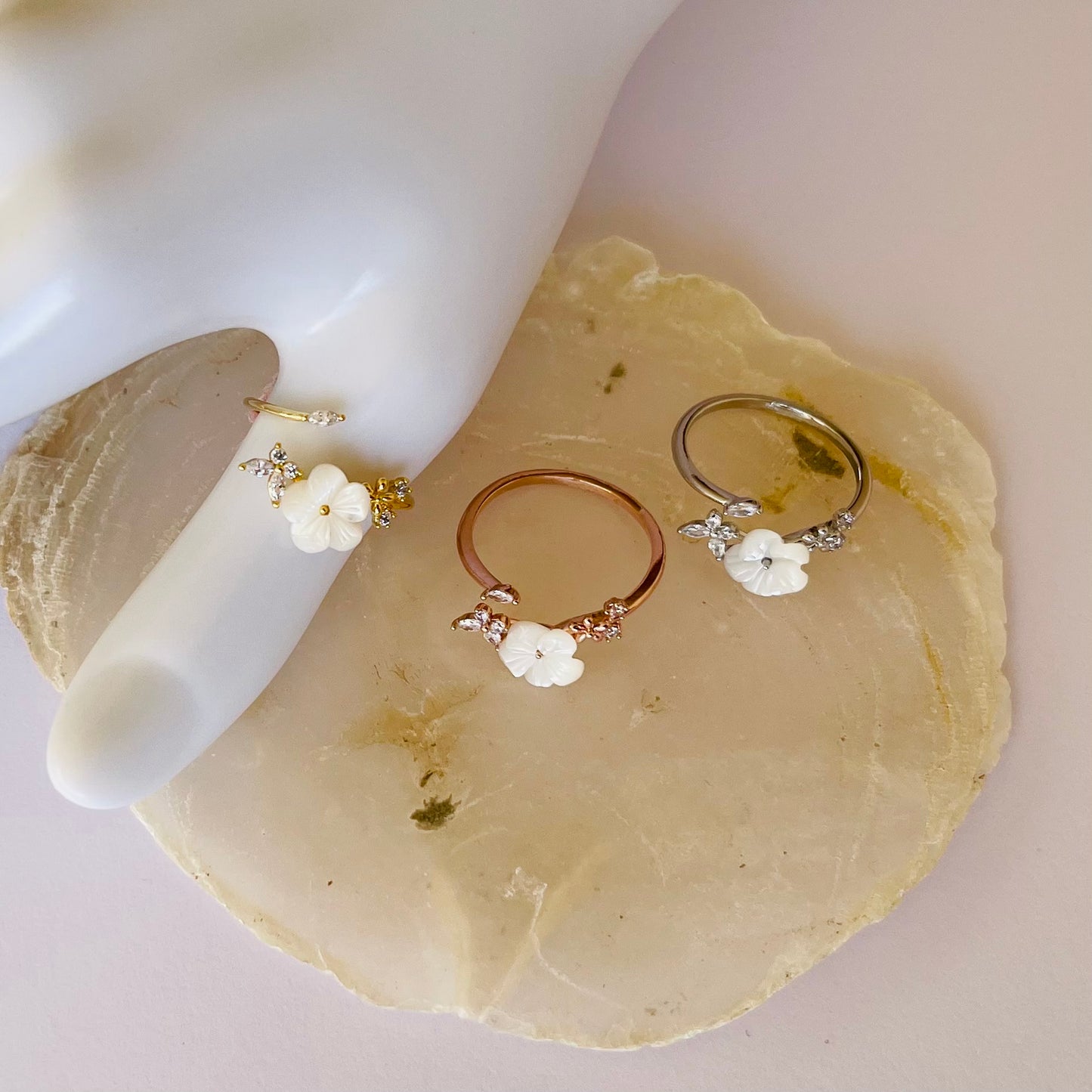 Spiral Flower Ring NJJR1007