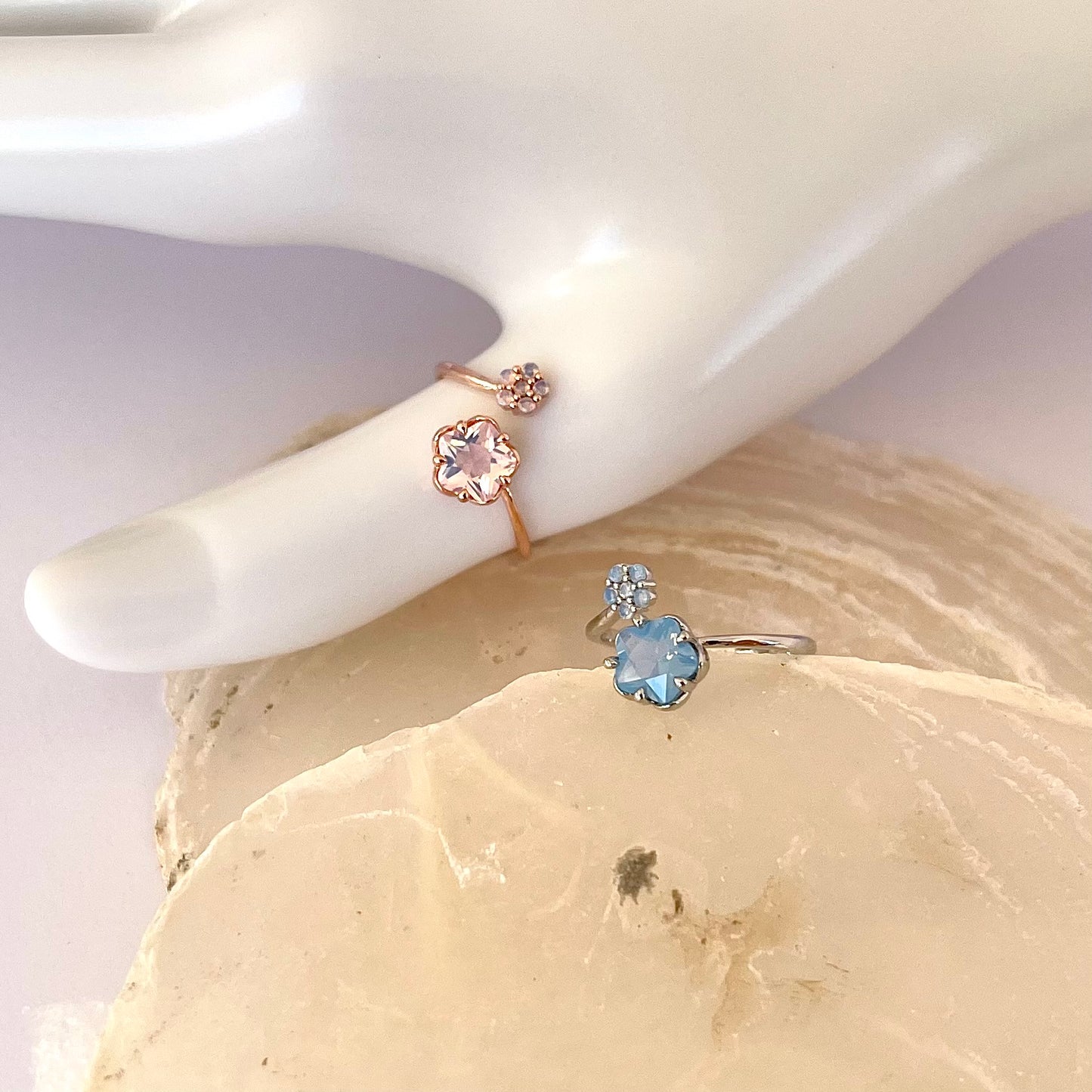 Clear Flower Ring NJJR1052