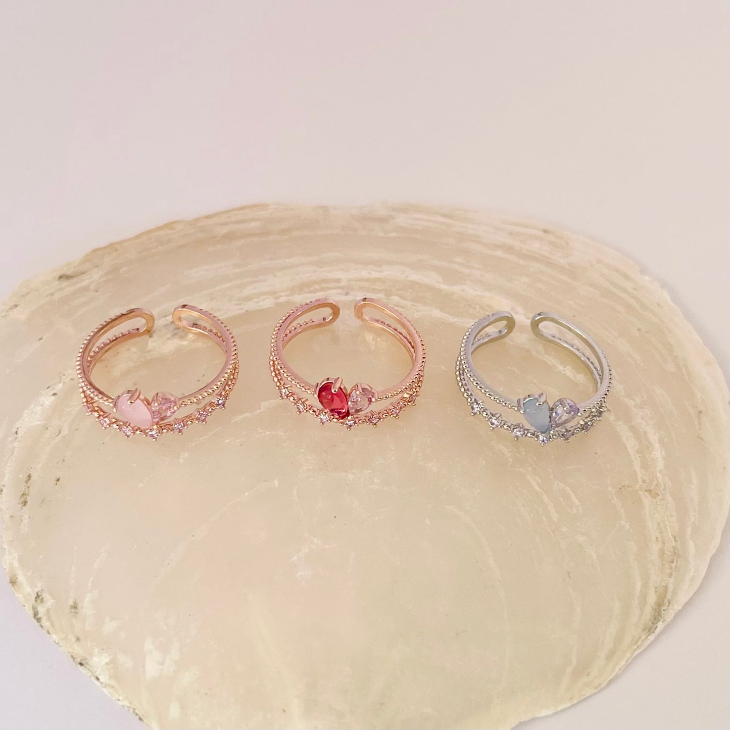 Split Heart Ring NJRR1014