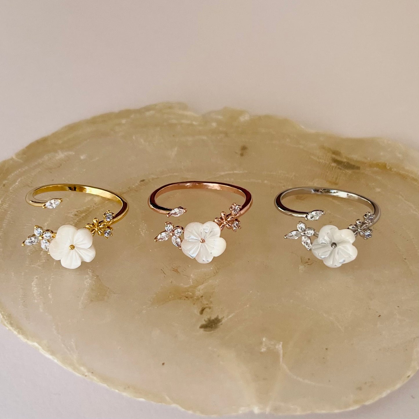 Spiral Flower Ring NJJR1007