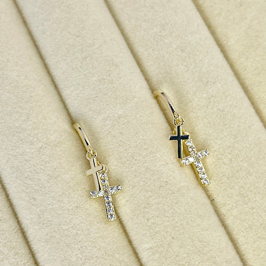 Elegant Cross Ohrringe SROBISS2-1F