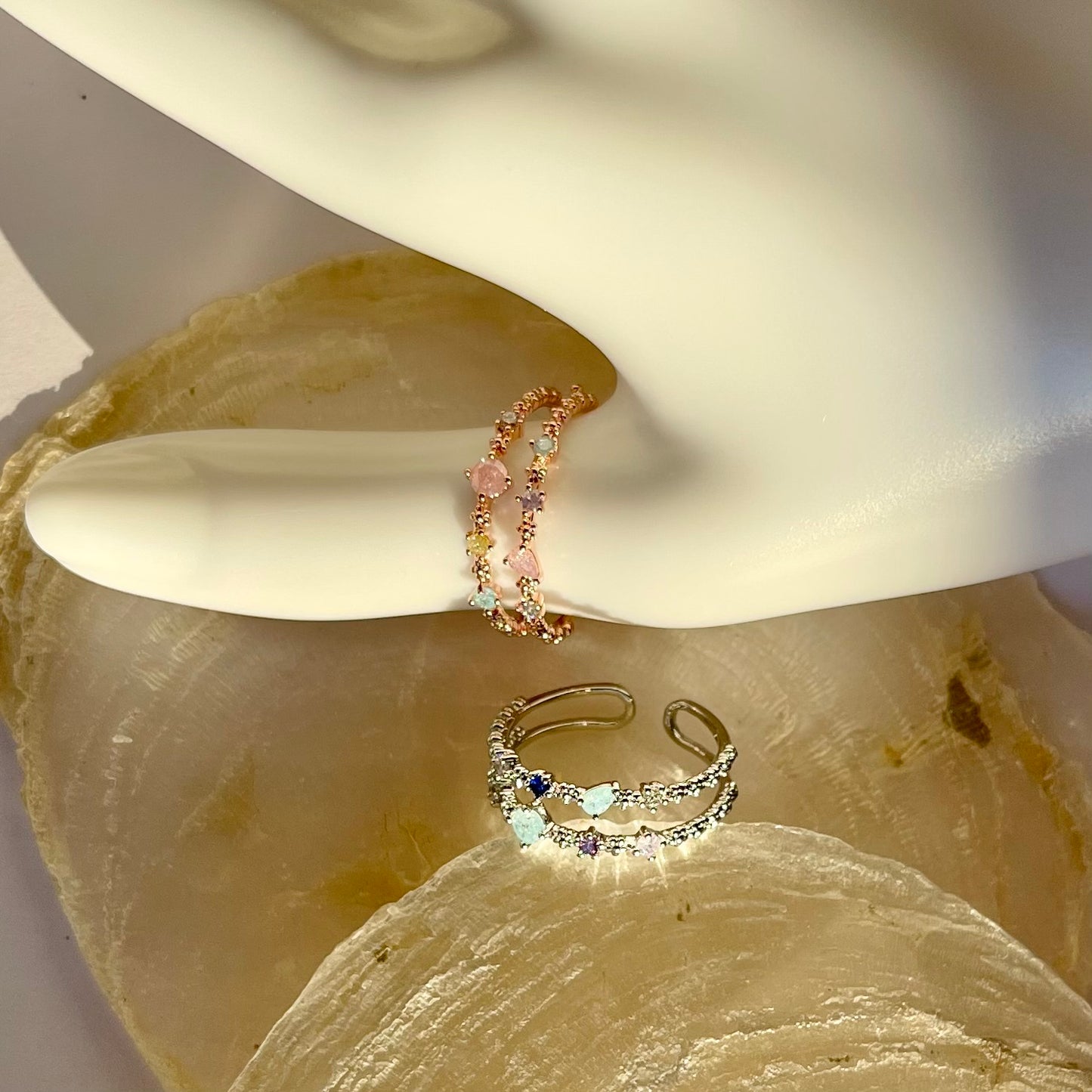 Sparkle Rainbow Ring NJJR1004