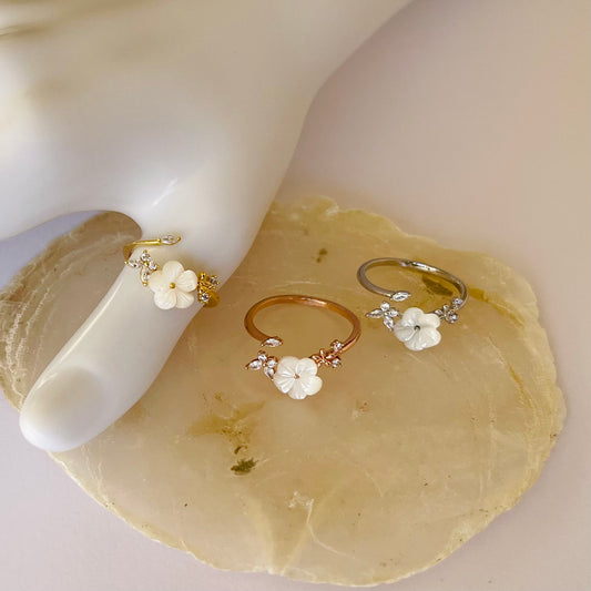 Spiral Flower Ring NJJR1007