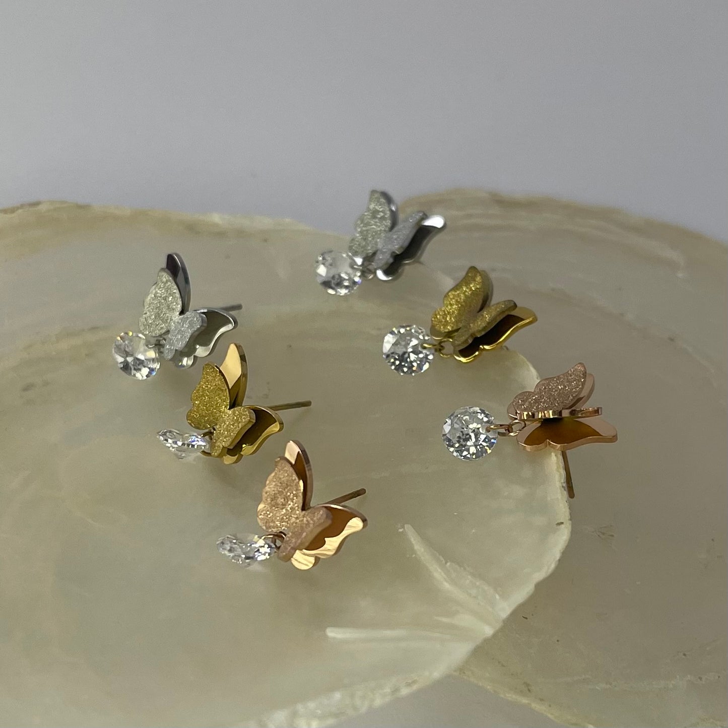 Schmetterlings-Ohrringe AAEA180115-117