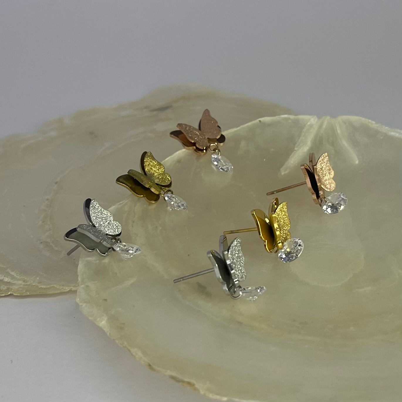 Schmetterlings-Ohrringe AAEA180115-117