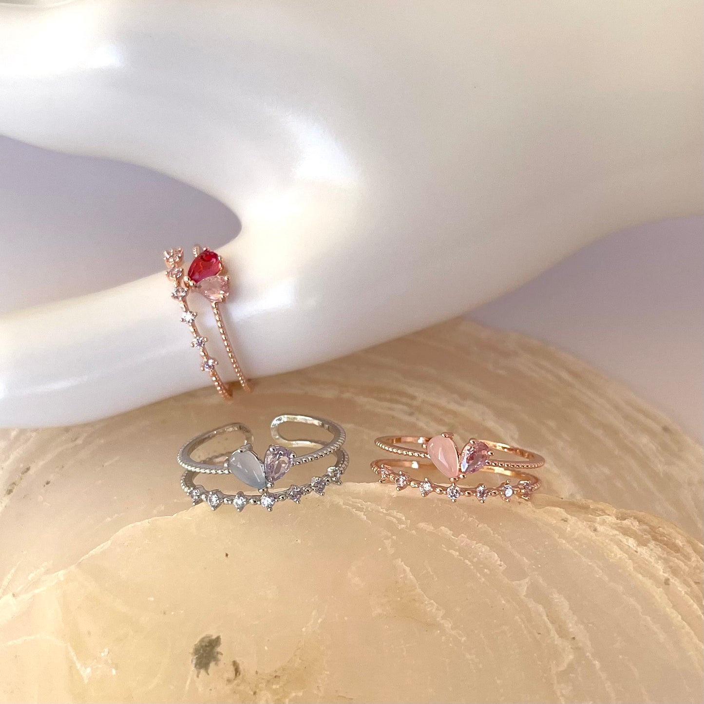 Split Heart Ring NJRR1014