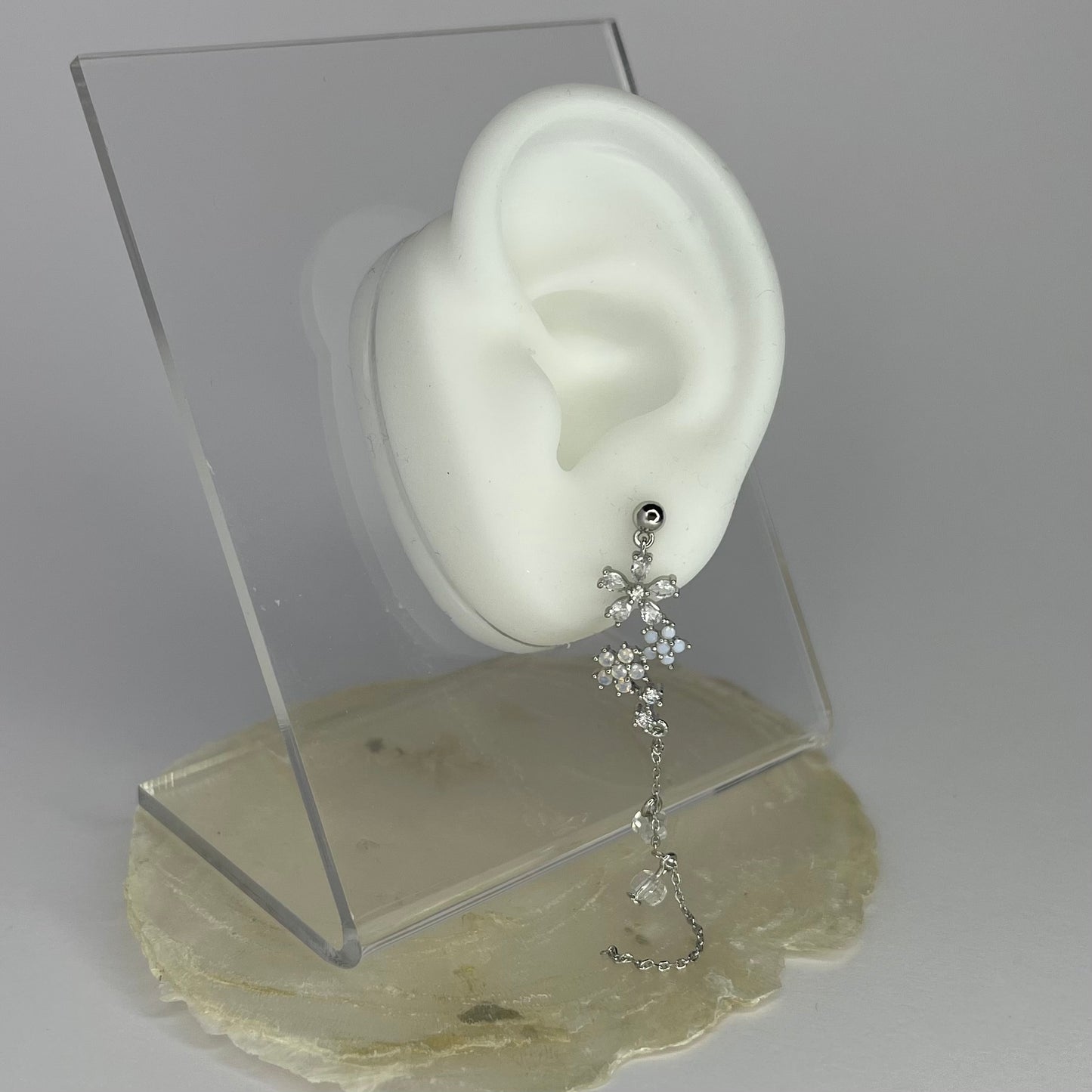 Flower and Raindrop Ohrringe AAEB089001